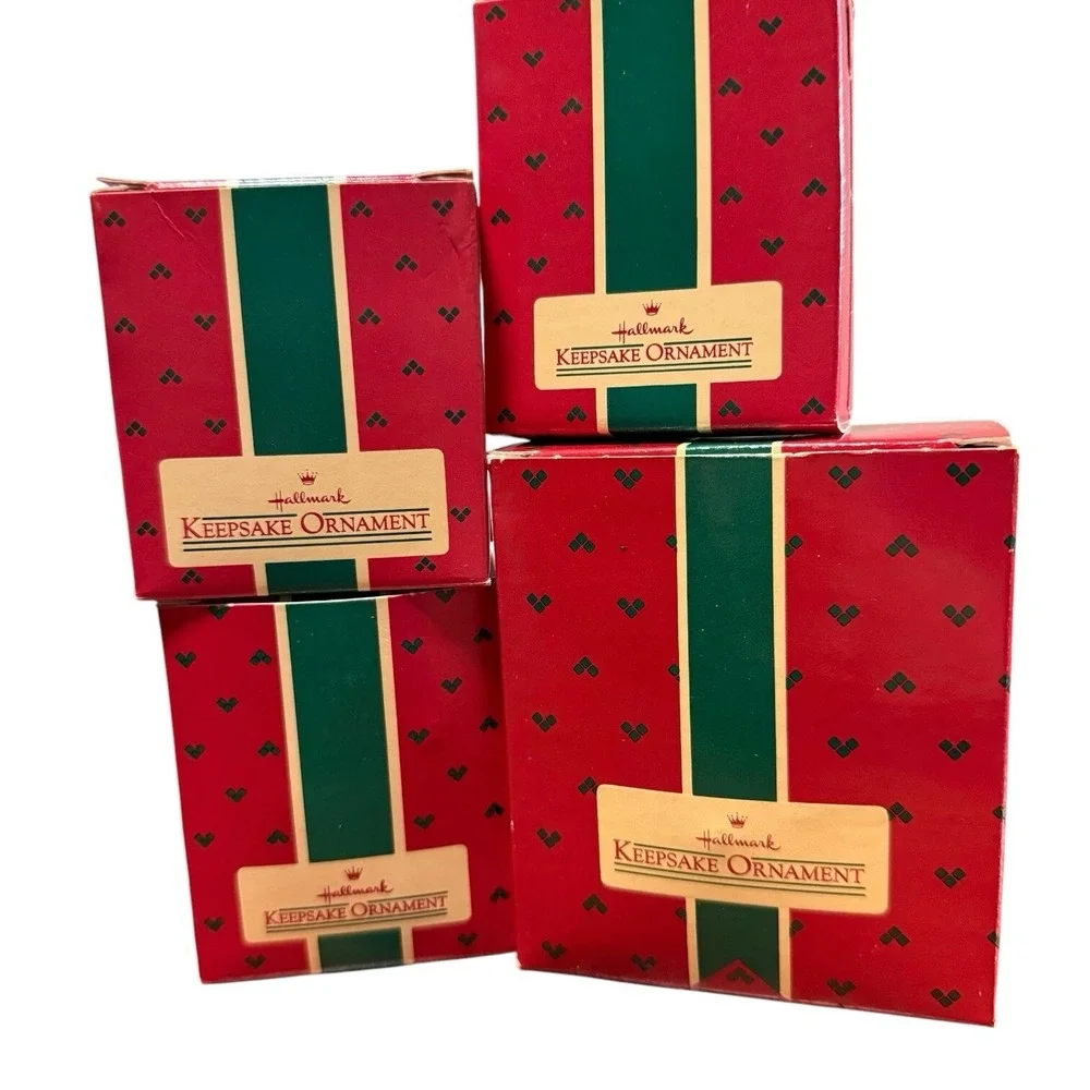 Hallmark Ornament Lighted & Handcrafted Lot Of 8 All 1985 NOS Collectors‎ Series